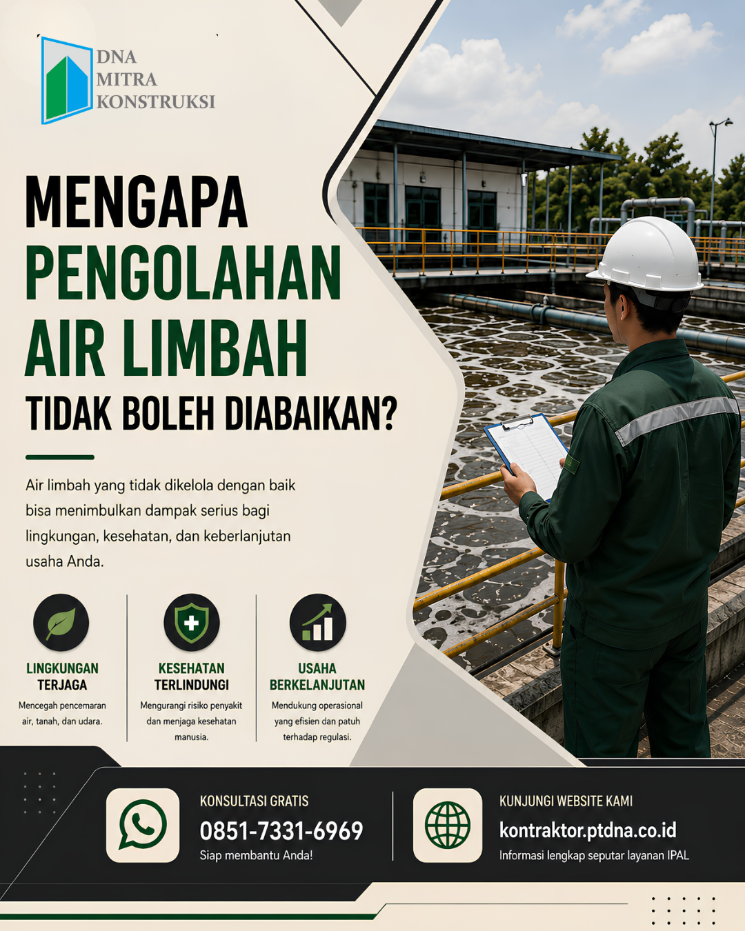 mengapa pengolahan air limbah